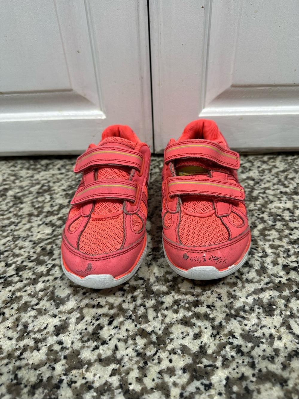 Champion Coral Pink Kids Velcro Sneakers